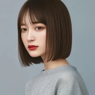 ミディアム THETAふじみ野 野宮のヘアスタイル