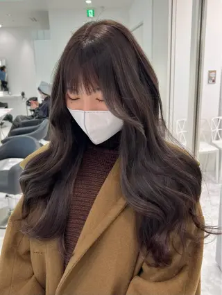 ロング まつパ/ケア ブリーチ/sEnAのヘアスタイル