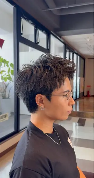 ショート メンズ 岩内 皓大のヘアスタイル