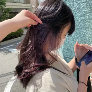 ロング カラー 関口 桃花🌷 暖色カラーのヘアスタイル