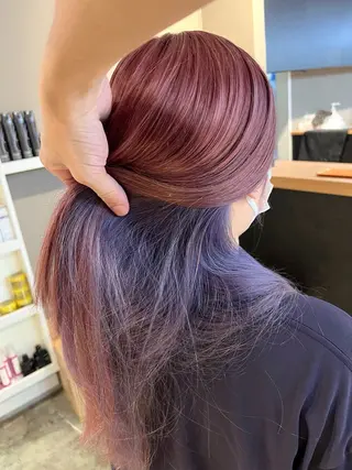 ロング カラー daiki 原宿のヘアスタイル