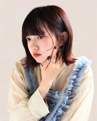 ミディアム カラー 銀座⚜️【脱白髪染め 美髪矯正】トグチのヘアスタイル