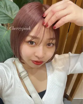 セミロング カラー 🫧髪質改善/Wカラ ー 暖色 🌸桜🌸のヘアスタイル