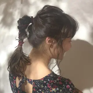 セミロング milis 知崎春奈のヘアスタイル