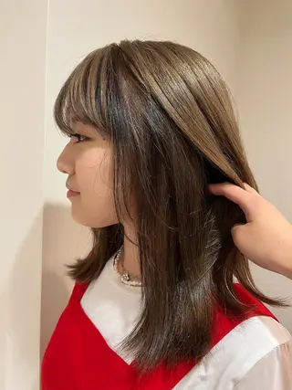 ロング カラー ショート/ボブ/透明 感カラー/高橋あみのヘアスタイル