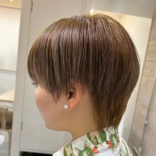 ショート カラー 顔まわりカット/ボブ /🧁とーこ🧁のヘアスタイル