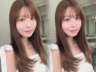 ロング カラー 山崎/ボブ縮毛矯正 レイヤー髪質改善のヘアスタイル