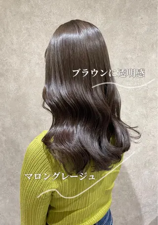 セミロング salowin銀座6丁目所属・銀座 Megumiのヘアスタイル
