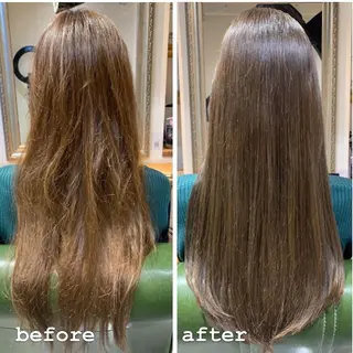 ロング 透明感カラーハイライ トモデル募集大浦偉央のヘアスタイル