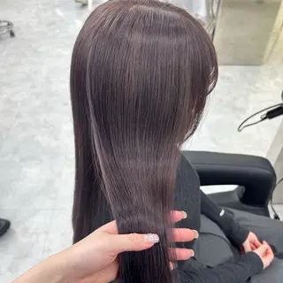 セミロング 淡色ラベンダー♡ ニーナ🎀🦙のヘアスタイル