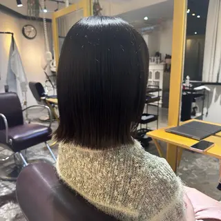 ミディアム 艶カラー/レイヤー 💖心斎橋/Sakiのヘアスタイル