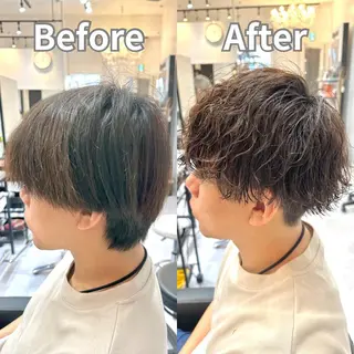 ショート 髪質改善× ハイライト溝江のヘアスタイル