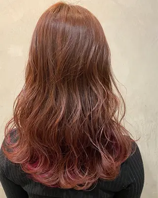 ロング カラー 🩷🍭中津・梅田 エリア🍬💜のヘアスタイル