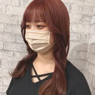セミロング カラー パーマ ヘアアレンジ メンズ キッズ ネイル マツエク・マツパ アイブロウ 似合わせカラー♡髪質 改善🎀サトカ🍒のヘアスタイル