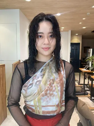 セミロング カラー パーマ パーマ指名No1 /namiのヘアスタイル