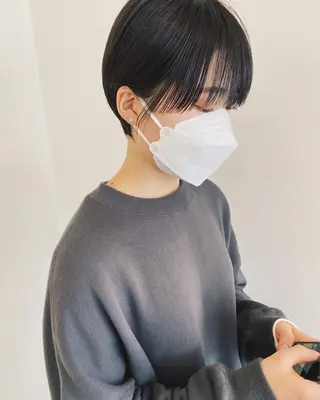 ショート カラー パーマ ヘアアレンジ ショート/ボブ/ パーマ/柏原良亮のヘアスタイル