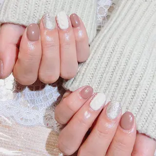 ネイル 🌙都岡 ムーンネイルのネイルデザイン