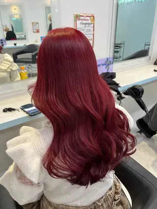 セミロング カラー ブリーチカラー 🩵MIZUKIのヘアスタイル