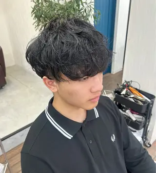 パーマ メンズ メンズサロン　アソビ元町店所属・メンズカット✨ メンズパーマ聖のヘアスタイル