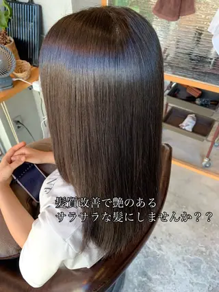 セミロング パーマ ヘアアレンジ 店長 大方康暉のヘアスタイル