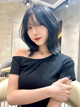 ミディアム 今野春花 仙台　ショートボブのヘアスタイル