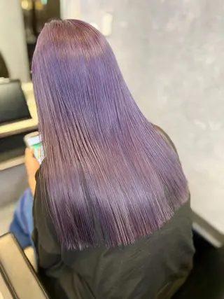 ロング カラー mimiiy梅田 中崎町ハイトーンのヘアスタイル