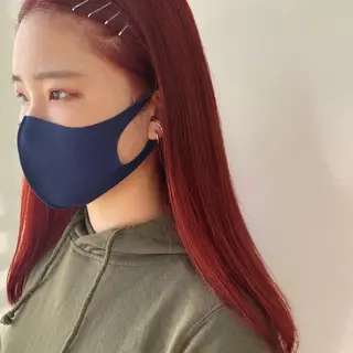 ロング カラー ANNA /艶髪/ハイトーンのヘアスタイル