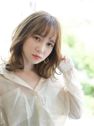 セミロング 本島 大生のヘアスタイル