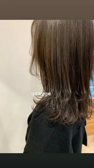 セミロング カラー misch by urban所属・名駅🦢大人艶カラー 🪽カミヤアカネのヘアスタイル