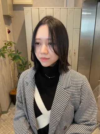 ミディアム 女性スタイリスト専門サロン Zina 天神西通り所属・艶髪韓国ヘア MANAMI🎀のヘアスタイル
