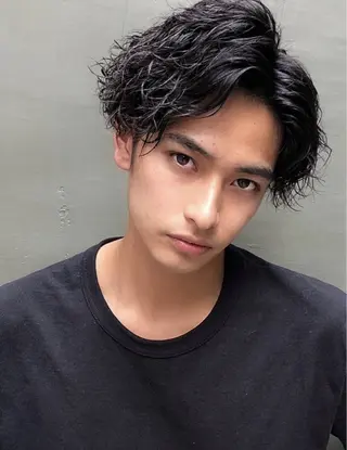 カラー メンズ ✂︎hiroカットと 縮毛矯正とカラー✂︎のヘアスタイル
