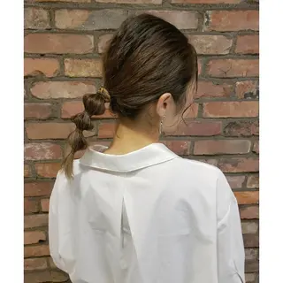 ミディアム カラー ヘアアレンジ 髪質改善サロン🍃 AIRI のヘアスタイル