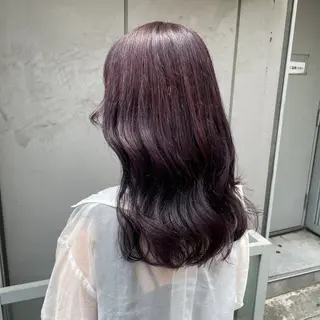 セミロング カラー 大人っぽ♡上品な暖色 ♡ブリーチなし♡のヘアスタイル