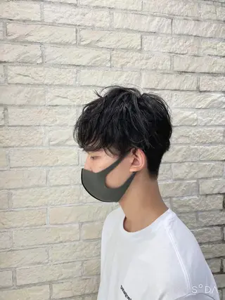 ショート パーマ メンズ 🪞髪質改善カラー× レイヤー河村真聖🪞のヘアスタイル