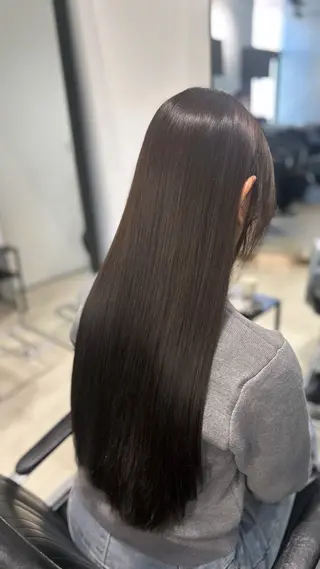 ロング カラー パーマ レイヤー/グレージュ 赤み消し/コウスケのヘアスタイル