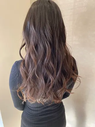 ロング 川元 雄貴のヘアスタイル