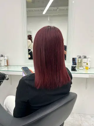 ミディアム カラー ブリーチ無し透明感 🕊AZUSAのヘアスタイル