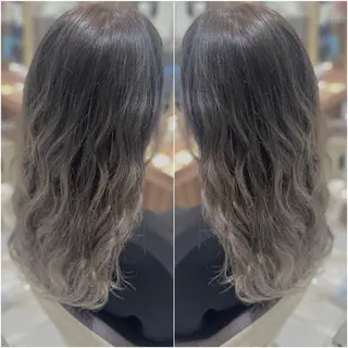 ロング カラー 全席個室 暖色カラー Zina松園優香🌸のヘアスタイル