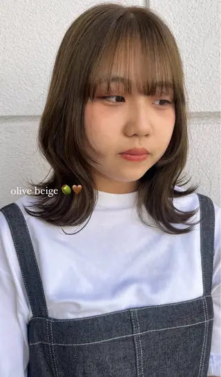 カラー yuzu /韓国ヘア / 透明感カラー🎀のヘアスタイル