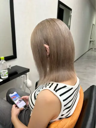 ミディアム カラー ナカジマ ナナのヘアスタイル