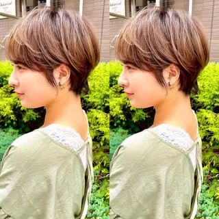 ショート カラー LucksiMie 銀座店所属・【韓国　レイヤー 髪質改善✨】かずのヘアスタイル