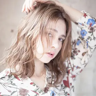 ミディアム 💖透明感カラー HAYATO💖のヘアスタイル
