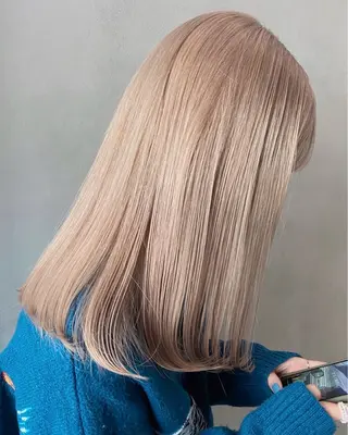 ロング カラー ハイトーンカラー🩶 大阪/kanonのヘアスタイル