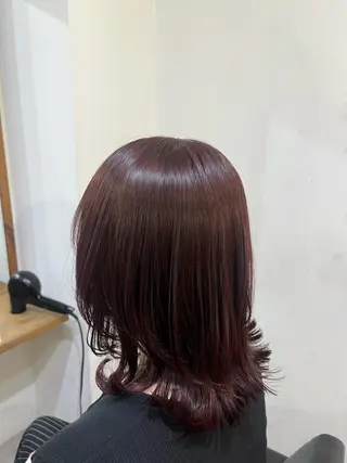 ミディアム カラー ✨🎨ブリーチなし 透明感カラー✨美友のヘアスタイル
