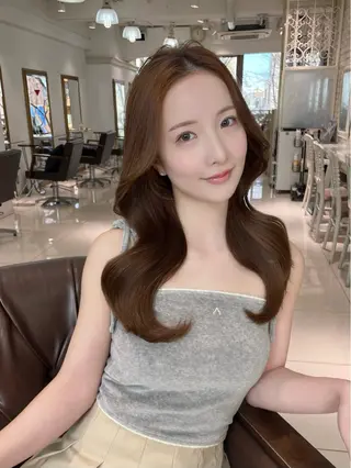 ロング 縮毛・髪質改善🩰 mai🐰ྀི🤍のヘアスタイル