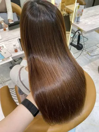 ロング カラー カラー🥀/縮毛矯正 ✨️✨️🐼シン🐾のヘアスタイル