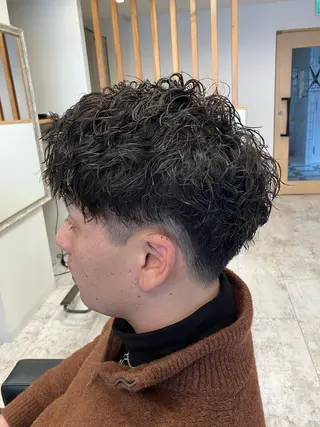 パーマ メンズ メンズ特化/パーマ/ フェードWATARUのヘアスタイル