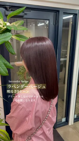 セミロング カラー Omnis所属・山中 欧輔のヘアスタイル