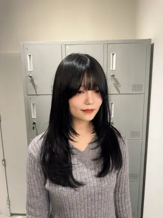 セミロング 透明感カラー/レイ ヤーカット/KaHoのヘアスタイル