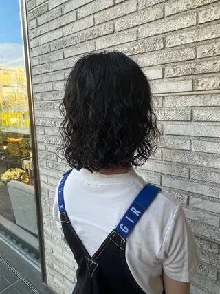 ミディアム パーマ 石毛 大翔のヘアスタイル